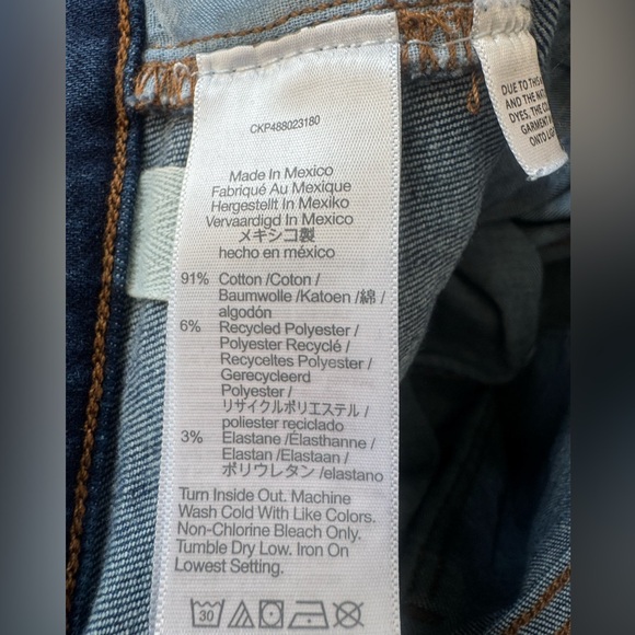 Madewell Emmett Wide-Leg Jeans High Rise Petite Size 28 Medium Wash - Picture 9 of 9